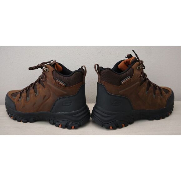 Skechers 204910/CDB Men's Sz 9.5M Dark Brown Rickter-Branson Hiking Boots - Picture 11 of 12